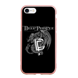 Чехол iPhone 7/8 матовый Deep Purple: Dark Dragon, цвет: 3D-светло-розовый
