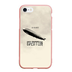 Чехол iPhone 7/8 матовый Led Zeppelin: Fly, цвет: 3D-светло-розовый