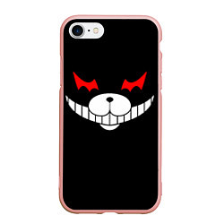 Чехол iPhone 7/8 матовый Monokuma Black, цвет: 3D-светло-розовый