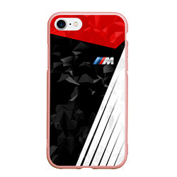 Чехол iPhone 7/8 матовый BMW M: Poly Sport, цвет: 3D-светло-розовый