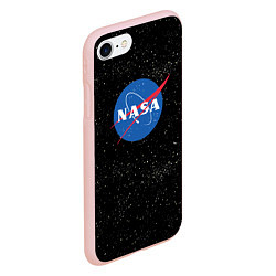 Чехол iPhone 7/8 матовый NASA: Endless Space, цвет: 3D-светло-розовый — фото 2