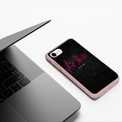 Чехол iPhone 7/8 матовый Pink Phloyd: Lonely star, цвет: 3D-светло-розовый — фото 2