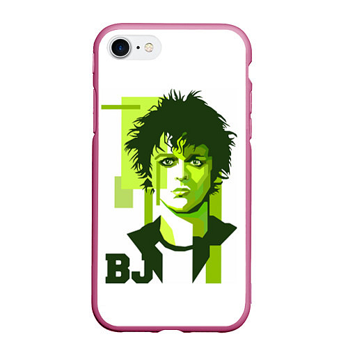 Чехол iPhone 7/8 матовый Green Day: Armstrong Billy Joe / 3D-Малиновый – фото 1
