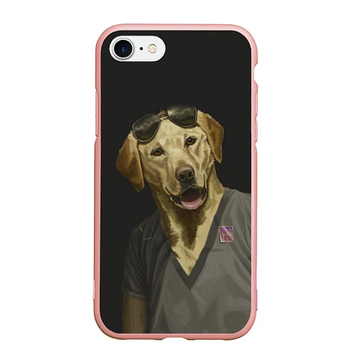 Чехол iPhone 7/8 матовый Mr Peanutbutter / 3D-Светло-розовый – фото 1
