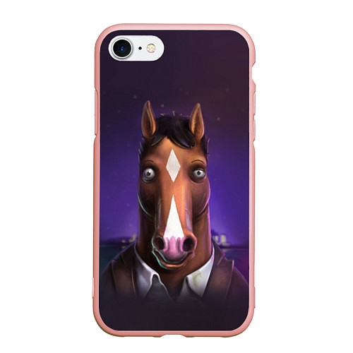 Чехол iPhone 7/8 матовый BoJack / 3D-Светло-розовый – фото 1