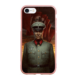 Чехол iPhone 7/8 матовый Wolfenstein: Wilhelm Strasse, цвет: 3D-светло-розовый