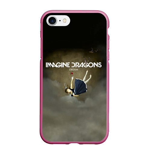 Чехол iPhone 7/8 матовый Imagine Dragons: Dream / 3D-Малиновый – фото 1