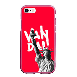 Чехол iPhone 7/8 матовый Vandal Freedom, цвет: 3D-малиновый