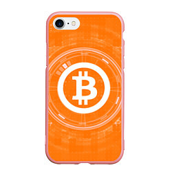 Чехол iPhone 7/8 матовый Bitcoin Tech