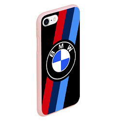 Чехол iPhone 7/8 матовый BMW 2021 M SPORT БМВ М СПОРТ, цвет: 3D-светло-розовый — фото 2