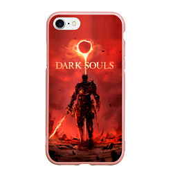 Чехол iPhone 7/8 матовый Dark Souls: Red Sunrise