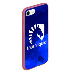 Чехол iPhone 7/8 матовый Team Liquid: Polygons, цвет: 3D-малиновый — фото 2