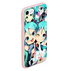 Чехол iPhone 7/8 матовый Vocaloid, цвет: 3D-светло-розовый — фото 2
