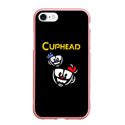 Чехол iPhone 7/8 матовый Cuphead: Mugman Faces