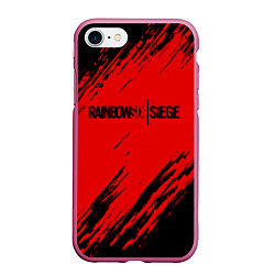 Чехол iPhone 7/8 матовый R6S: Red Style, цвет: 3D-малиновый