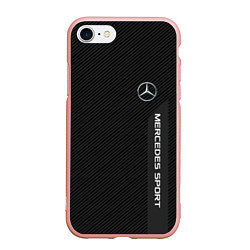 Чехол iPhone 7/8 матовый Mercedes AMG: Sport Line, цвет: 3D-светло-розовый