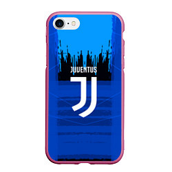 Чехол iPhone 7/8 матовый FC Juventus: Blue Abstract