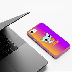 Чехол iPhone 7/8 матовый So cutte, цвет: 3D-малиновый — фото 2