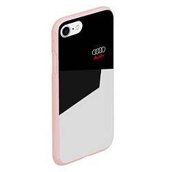 Чехол iPhone 7/8 матовый Audi Sport, цвет: 3D-светло-розовый — фото 2