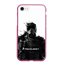 Чехол iPhone 7/8 матовый Tom Clancys Soldier, цвет: 3D-малиновый