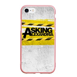 Чехол iPhone 7/8 матовый Asking Alexandria: Danger, цвет: 3D-баблгам