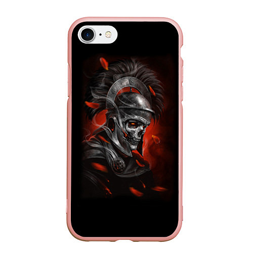 Чехол iPhone 7/8 матовый Мертвый легионер / 3D-Светло-розовый – фото 1
