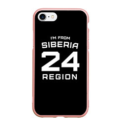 Чехол iPhone 7/8 матовый Im from Siberia: 24 Region