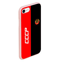 Чехол iPhone 7/8 матовый СССР: Red Collection, цвет: 3D-светло-розовый — фото 2