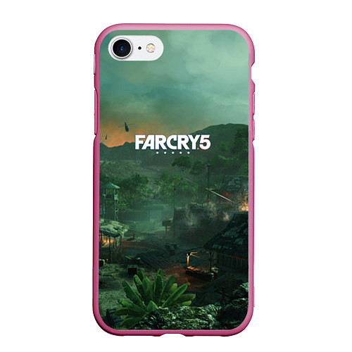 Чехол iPhone 7/8 матовый Far Cry 5: Vietnam / 3D-Малиновый – фото 1