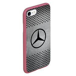 Чехол iPhone 7/8 матовый Mercedes-Benz: Hardened Steel, цвет: 3D-малиновый — фото 2