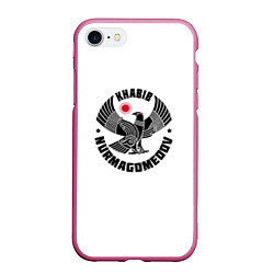 Чехол iPhone 7/8 матовый Khabib: Dagestan Bird, цвет: 3D-малиновый