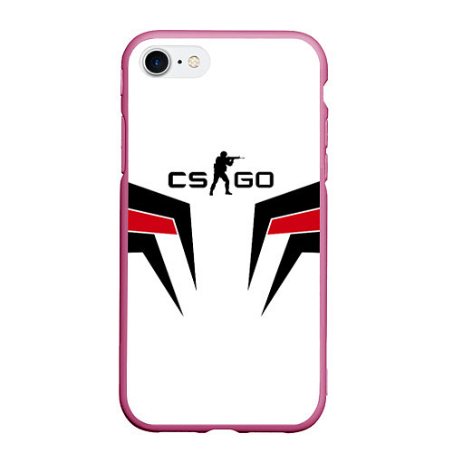 Чехол iPhone 7/8 матовый CS:GO Sport Form / 3D-Малиновый – фото 1