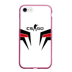 Чехол iPhone 7/8 матовый CS:GO Sport Form, цвет: 3D-малиновый