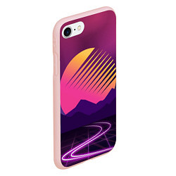 Чехол iPhone 7/8 матовый Digital Sun, цвет: 3D-светло-розовый — фото 2