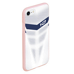 Чехол iPhone 7/8 матовый N7: White Armor, цвет: 3D-светло-розовый — фото 2