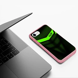 Чехол iPhone 7/8 матовый N7: Green Armor, цвет: 3D-баблгам — фото 2