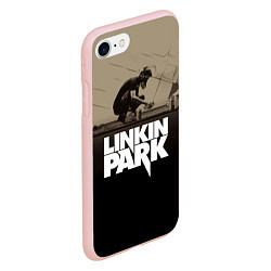 Чехол iPhone 7/8 матовый Linkin Park: Meteora, цвет: 3D-светло-розовый — фото 2