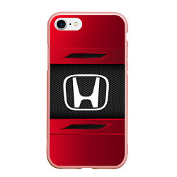 Чехол iPhone 7/8 матовый Honda Sport, цвет: 3D-светло-розовый