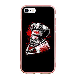 Чехол iPhone 7/8 матовый Pudge Chef, цвет: 3D-светло-розовый