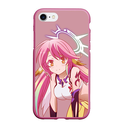 Чехол iPhone 7/8 матовый No Game No Life / 3D-Малиновый – фото 1