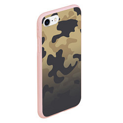 Чехол iPhone 7/8 матовый Camouflage Khaki, цвет: 3D-светло-розовый — фото 2