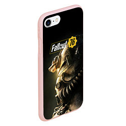 Чехол iPhone 7/8 матовый FALLOUT 76, цвет: 3D-светло-розовый — фото 2