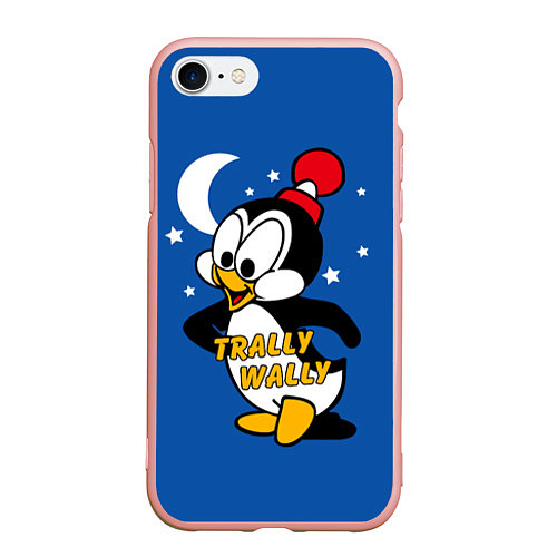 Чехол iPhone 7/8 матовый Trally Wally / 3D-Светло-розовый – фото 1