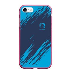 Чехол iPhone 7/8 матовый Team Liquid: Abstract Style, цвет: 3D-малиновый