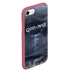 Чехол iPhone 7/8 матовый God of War: Storm, цвет: 3D-малиновый — фото 2