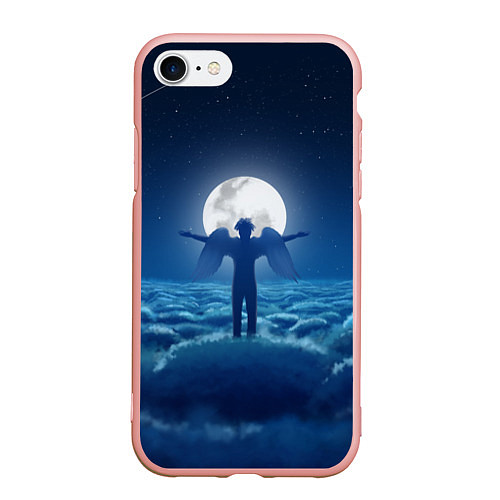 Чехол iPhone 7/8 матовый XXXTentacion: Moon Angel / 3D-Светло-розовый – фото 1