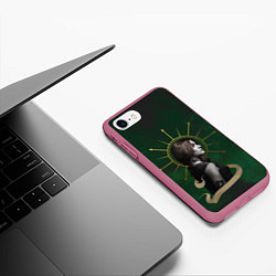 Чехол iPhone 7/8 матовый Clarissa Frey, цвет: 3D-малиновый — фото 2