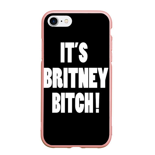 Чехол iPhone 7/8 матовый It's Britney Bitch / 3D-Светло-розовый – фото 1