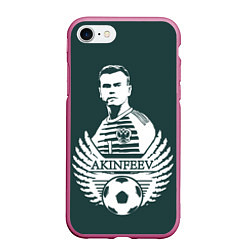 Чехол iPhone 7/8 матовый Akinfeev Style, цвет: 3D-малиновый