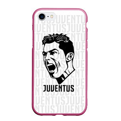 Чехол iPhone 7/8 матовый Juve Ronaldo